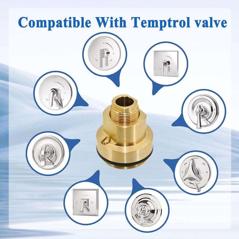 Ebrmeiwo T-12A Cap Assembly Part for Shower Valve, Slove Leakage, Brass - Image 5